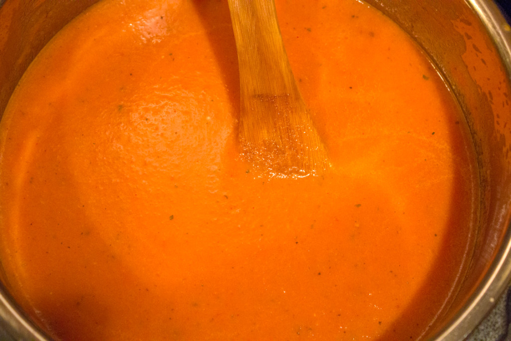 Creamy Tomato Soup - Final Stir